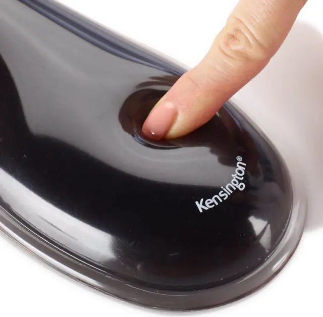 Alt view image 3 of 14 - Kensington Duo Gel Keyboard Wrist Rest - Red / Black