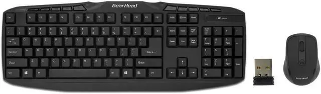 Alt view image 5 of 10 - Gear Head KB5165W Multimedia Wireless Keyboard and Optical Mouse
