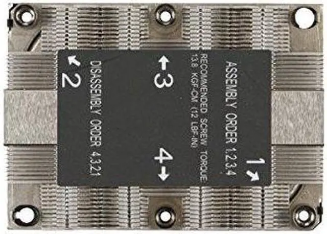 Alt view image 5 of 13 - Supermicro SNK-P0067PSMB LGA 3647-0 1U X11 Purley Platform CPU Heat Sink