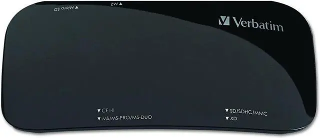 Alt view image 4 of 20 - Verbatim Universal Card Reader, USB 2.0 - Black - USB 2.0 - Black