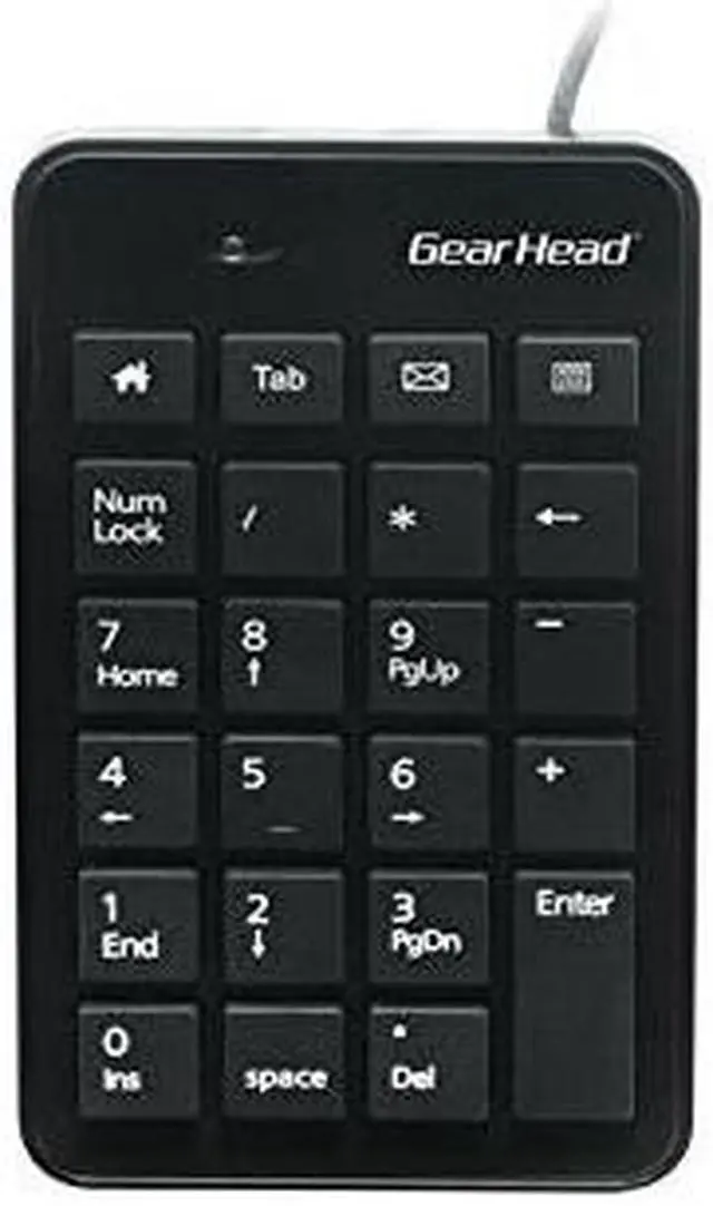 Alt view image 8 of 8 - Gear Head 23-Key Numeric USB Keypad
