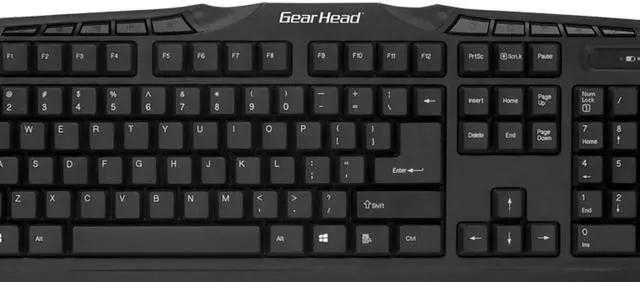Alt view image 6 of 10 - Gear Head KB5165W Multimedia Wireless Keyboard and Optical Mouse