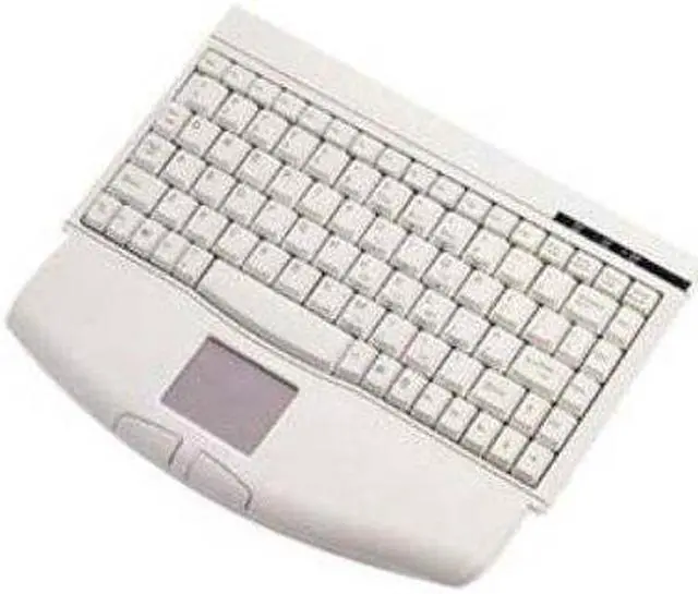 Alt view image 6 of 7 - SolidTek KB-540U White USB Wired Mini Keyboard with Built-in TouchPad