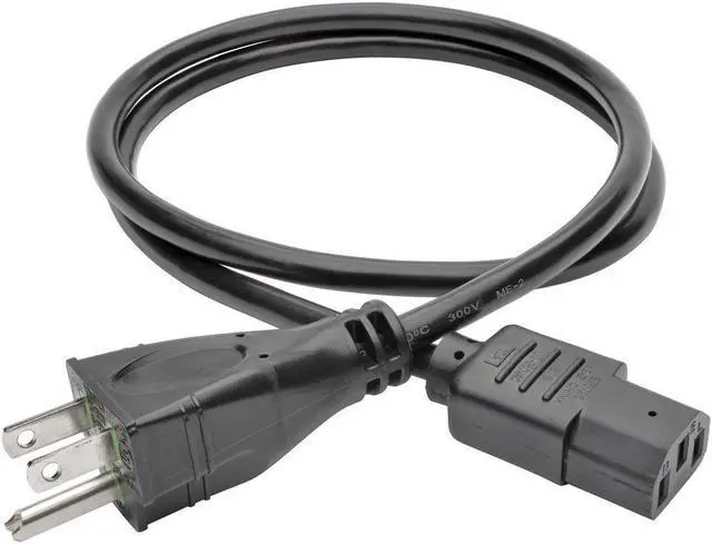 Alt view image 3 of 14 - Tripp Lite Model P006-003-HG10 3 ft. HospHospital-Grade Computer Power Cord, 10A, 18 AWG (NEMA 5-15P to IEC-320-C13)