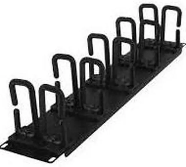 Main image of CyberPower 2U Flexible Ring Cable Manager - Rack Cable Management Panel - 2U Rack Height - Cold Rolled Steel, Plastic