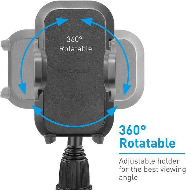 Alt view image 2 of 6 - MACALLY PERIPHERALS MCUPXL AUTO CAR CUPHOLDER MOUNT FOR