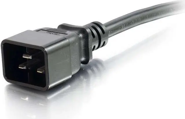 Alt view image 3 of 8 - C2G 10341 14 AWG 250 Volt Power Cord - C14 to C15, TAA Compliant, Black (6 Feet, 1.82 Meters)