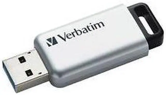 Alt view image 8 of 20 - Verbatim 64GB Store'n' Go Secure Pro USB 3.0 Flash Drive with AES 256 Hardware Encryption - Silver
