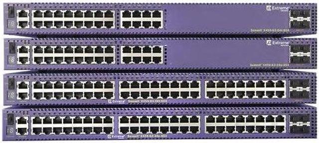 Alt view image 2 of 8 - Extreme Networks Summit X450-G2-24p-10GE4 Ethernet Switch