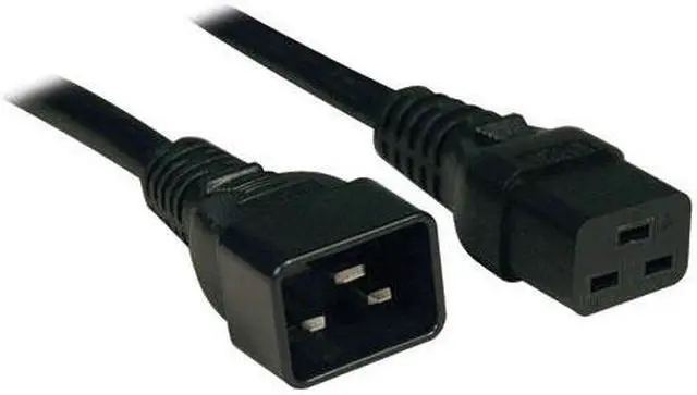 Alt view image 2 of 20 - Tripp Lite Heavy-Duty Power Extension Cord, 15A, 14 AWG (IEC-320-C19 to IEC-320-C20), 3 ft. (1 m) (P036-003-15A)