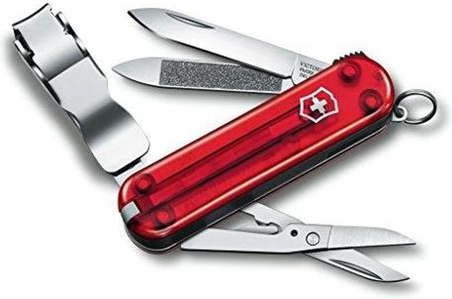 Alt view image 3 of 5 - Victorinox Swiss Army Nail Clip 580 Ruby Trans. 65mm