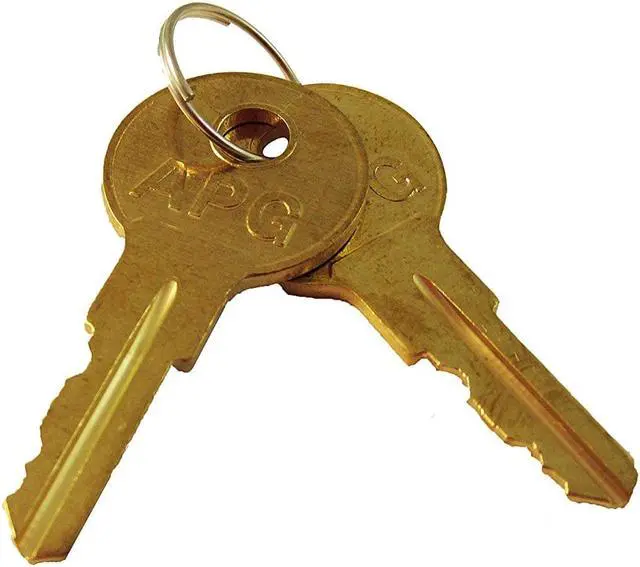 Alt view image 7 of 7 - Apg Cash Drawers Pk-8K-A4 2 Key Set, Key Type A4 For All Apg Heavy Duty Drawers