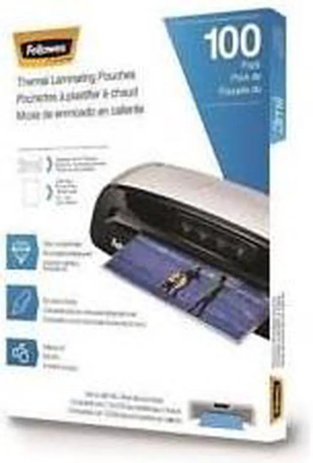 Alt view image 4 of 20 - Fellowes Laminating Pouches Letter Size Hot Pouch 9 x 11.5 3 mil 100 pack 5743301