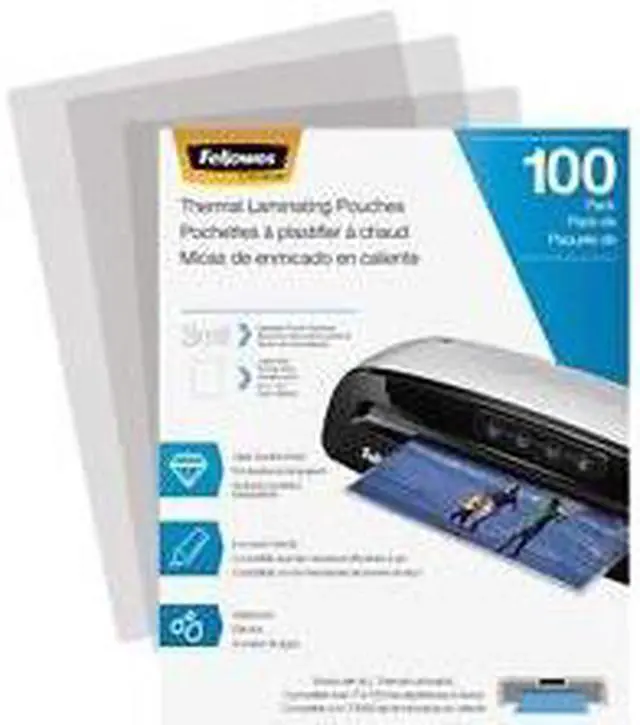 Alt view image 5 of 20 - Fellowes Laminating Pouches Letter Size Hot Pouch 9 x 11.5 3 mil 100 pack 5743301