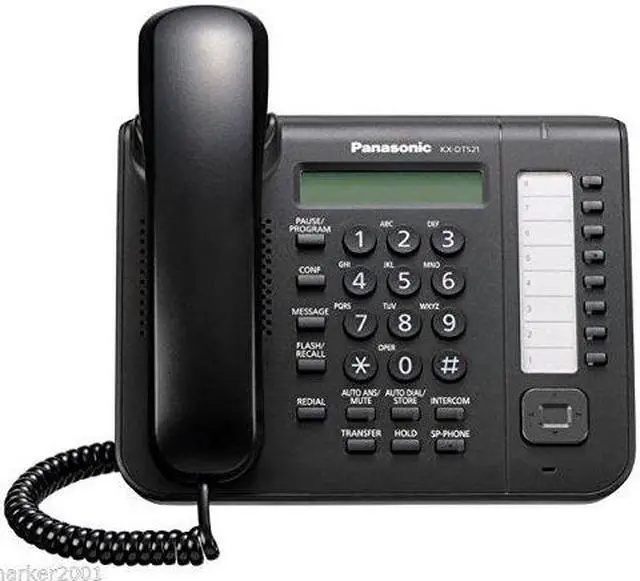 Alt view image 4 of 13 - Panasonic KX-DT521 White 8 Button 1-line Digital Telephone