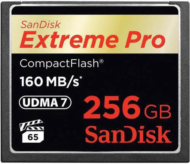 Alt view image 6 of 20 - SanDisk 256GB Extreme Pro CompactFlash Memory Card (160MB/s)