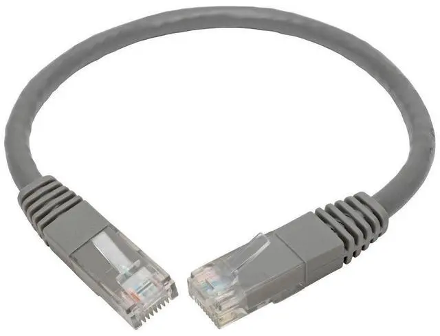 Alt view image 4 of 11 - Tripp Lite Premium N200-001-GY RJ-45 Patch Network Cable