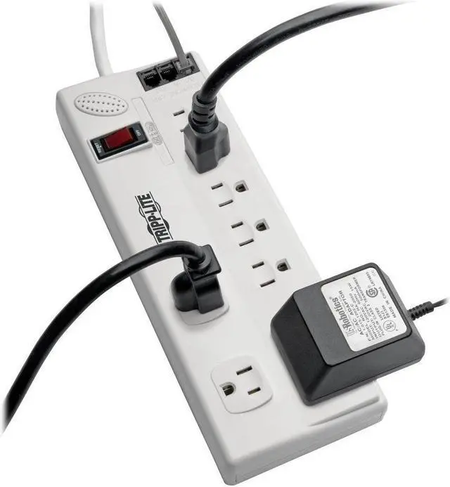 Alt view image 2 of 14 - TRIPP LITE TLP808TELTAA 8 ft. 9 Outlets 2160 joules Protect It! Surge Suppressor - TAA Compliant