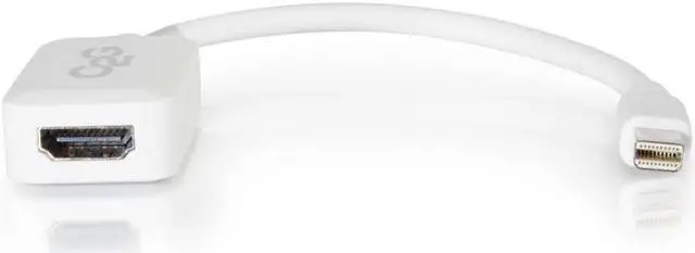 Alt view image 4 of 17 - C2g 8In Mini Displayport To Hdmi Adapter-Thunderbolt To Hdmi Converter-White