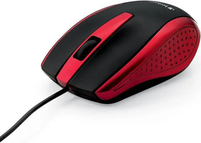 Alt view image 6 of 20 - Verbatim Mouse Optical Corded f/PCs & Macs Red/Black 99742