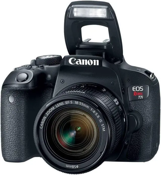 Alt view image 11 of 20 - Canon EOS Rebel T7i Digital SLR Camera with EF-S 18-55mm IS STM Lens