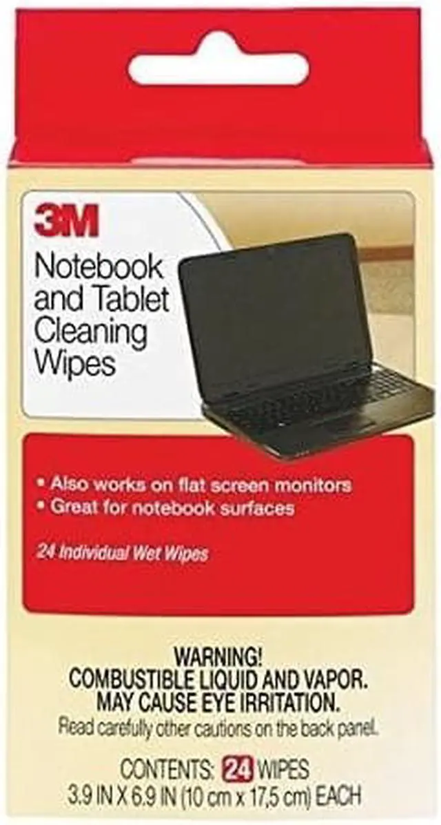 Alt view image 10 of 20 - 3M Notebook Screen Cleaning Wipes - 6 PK/BX