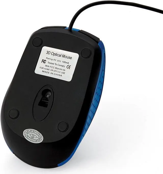 Alt view image 6 of 20 - Verbatim Mouse Optical Corded f/PCs & Macs Blue/Black 99743