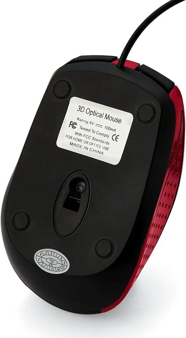 Alt view image 9 of 20 - Verbatim Mouse Optical Corded f/PCs & Macs Red/Black 99742