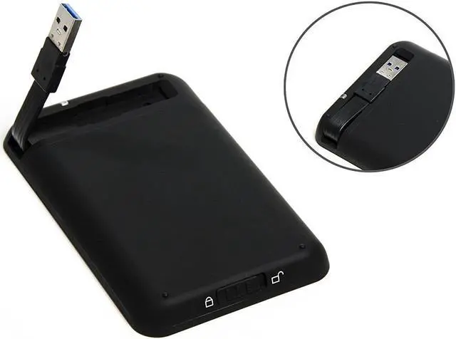 Alt view image 13 of 15 - SABRENT BK-21OS2 Aluminum 2.5" Black SATA USB 3.0 To 2.5-Inch Sata Aluminum Hard Drive Enclosure Black (BK-21OS2)