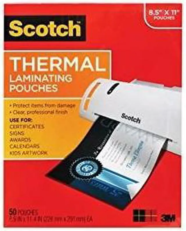 Alt view image 5 of 16 - Scotch Letter Size Thermal Laminating Pouches 3 mil 11 1/2 x 9 50/Pack TP385450