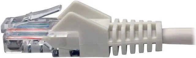 Alt view image 3 of 17 - Tripp Lite N001-015-WH Cat5E 350 Mhz Snagless Molded Utp Patch Cable (Rj45 M/M) , White, 15 Ft. - Patch Cable - Rj-45 (M) To Rj-45 (M) - 15 Ft - Utp - Cat 5E - Ieee 802.3Ab/Ieee 802.5 - Molded, Snagl