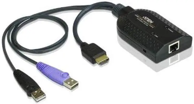Main image of Aten Hdmi Usb Virtual Media Kvm Adapter Cable With Smart Card Reader (Cpu Module)-Taa Compliant