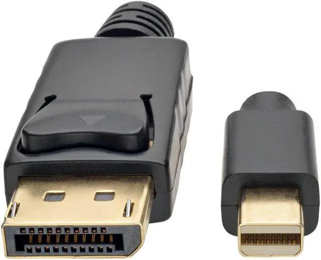 Alt view image 4 of 15 - Tripp Lite Mini Displayport To Displayport Adapter Cable 4K M/M Black Mdp To Dp 3Ft