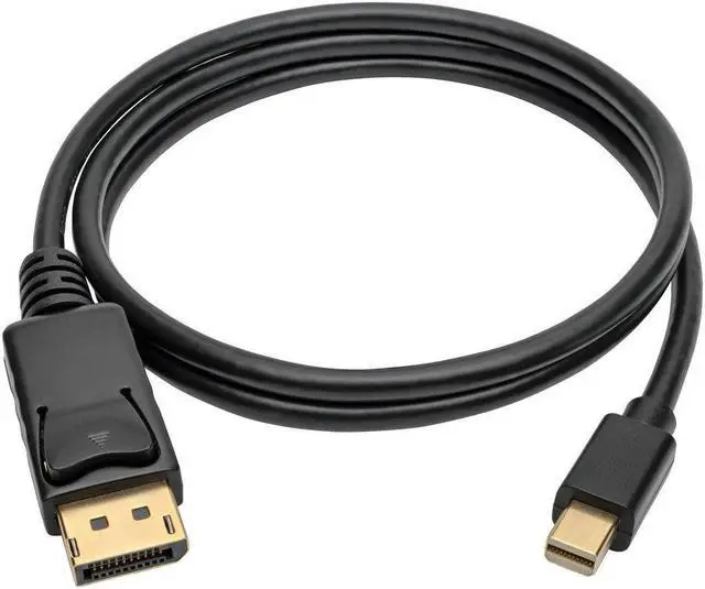 Alt view image 3 of 15 - Tripp Lite Mini Displayport To Displayport Adapter Cable 4K M/M Black Mdp To Dp 3Ft