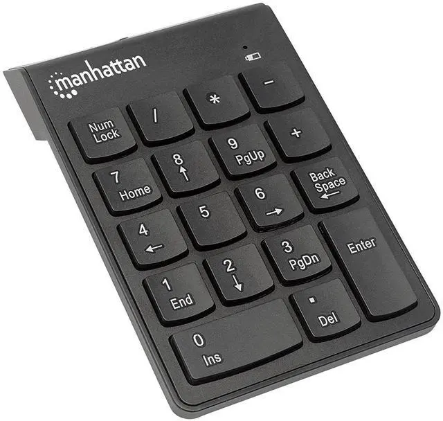 Alt view image 3 of 19 - NUMERIC WIRELESS USB KEYPAD, WITH USB MICRO RECEVIER, 18 FULL-SIZE KEYS, BLACK .