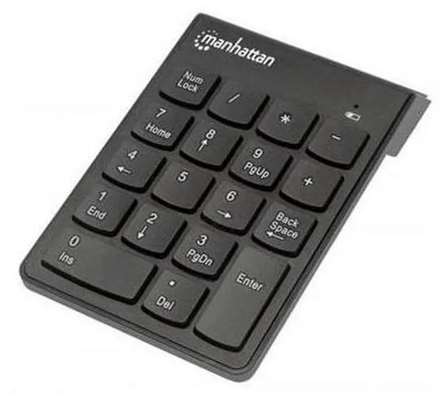 Alt view image 2 of 19 - NUMERIC WIRELESS USB KEYPAD, WITH USB MICRO RECEVIER, 18 FULL-SIZE KEYS, BLACK .