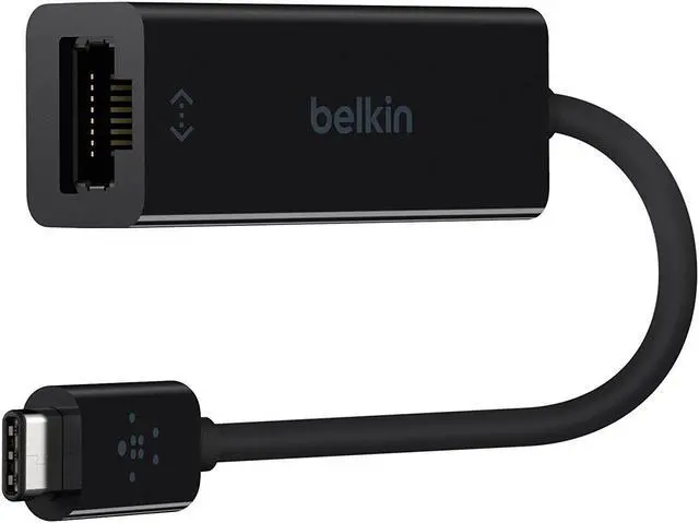 Alt view image 2 of 15 - Belkin F2CU040btBLK USB-C to Gigabit Ethernet Adapter (Also Known as USB Type-C)