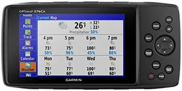 Alt view image 2 of 20 - Garmin GPSMAP 276Cx All-Terrain Navigator 5 Screen with 250 Routes (010-01607-00)