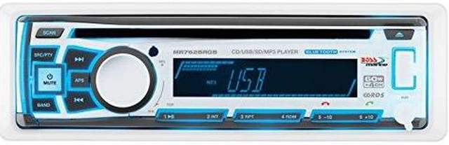 Alt view image 5 of 5 - Boss Audio MR762BRGB Single DIN Bluetooth Enabled In-Dash MP3