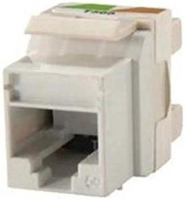 Main image of Hubbell SFLCSBW LC Duplex Standard Keystone Adapter Zirconia