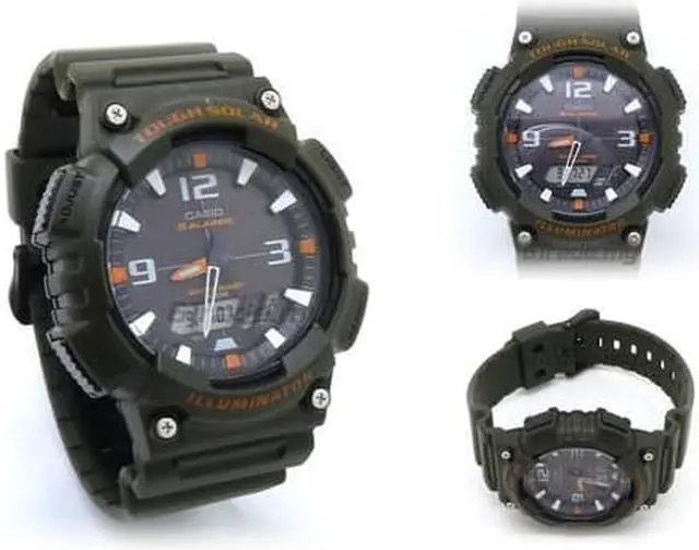 Alt view image 12 of 20 - CASIO AQS810W-3AV Ana Digi Solar Watch