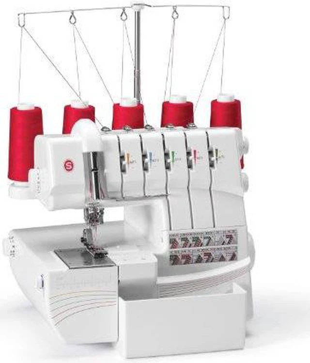 Alt view image 10 of 13 - Singer Professional 5 Serger 14T968DC Electric Sewing Machine - Portable