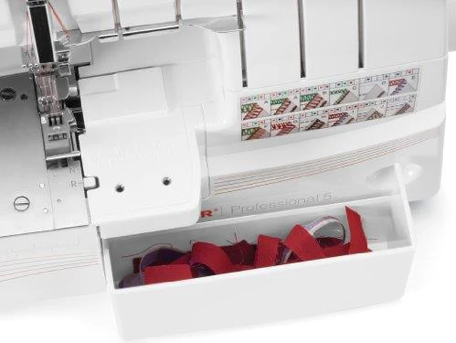 Alt view image 8 of 13 - Singer Professional 5 Serger 14T968DC Electric Sewing Machine - Portable