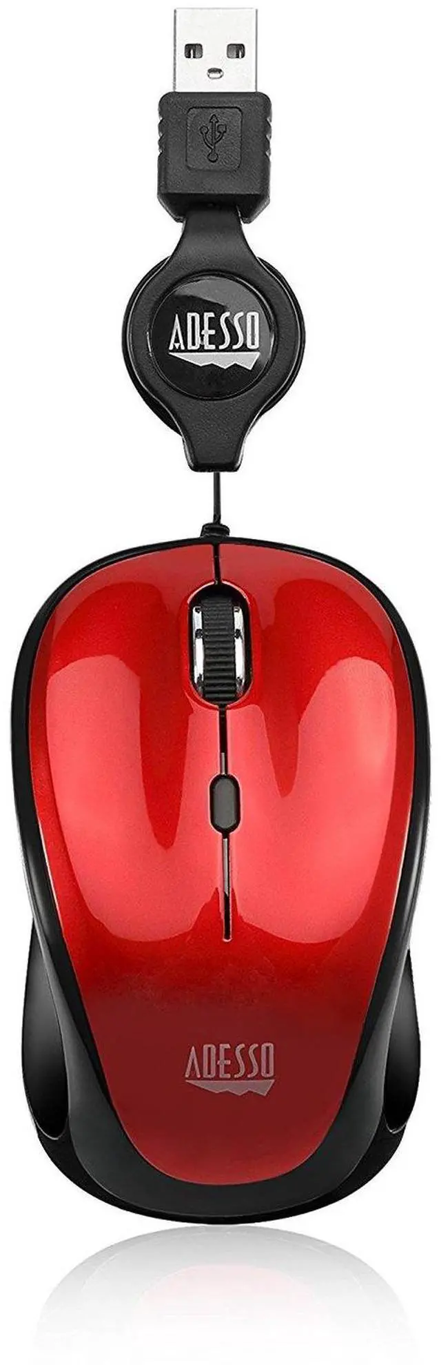 Alt view image 8 of 16 - Adesso iMouse S8R - USB Illuminated Retractable Mini Mouse