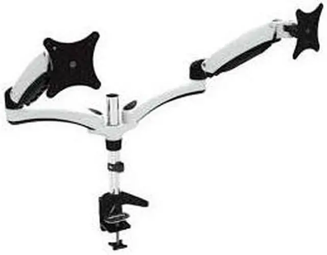 Alt view image 5 of 14 - Amer Mounts Dual Articulating Monitor Mount. Clamp Base. Supports 15 to 28" monitors.