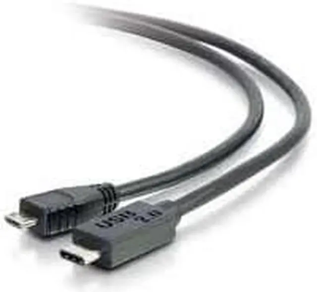 Alt view image 4 of 16 - C2G 28852 USB 2.0 USB-C to USB Micro-B Cable M/M for Phones, Laptops, Tablets, Chromebook Pixel, Samsung Galaxy TabPro S, LG G6, Apple Macbook, Black (10 Feet, 3.04 Meters)