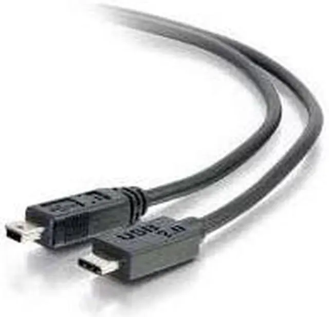 Alt view image 3 of 9 - C2G 28855 6FT USB 2.0 USB-C TO USB MINI-B CABLE M/M - BLACK