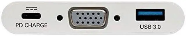 Alt view image 2 of 19 - Tripp Lite USB C to VGA Multiport Adapter w/ PD Charging USB Type C to VGA (U444-06N-VU-C)