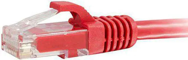 Alt view image 7 of 11 - C2G 27185 25ft Cat6 Snagless Unshielded (UTP) Network Patch Cable - Red - Category 6 for Network Device - RJ-45 Male - RJ-45 Male - 25ft - Red
