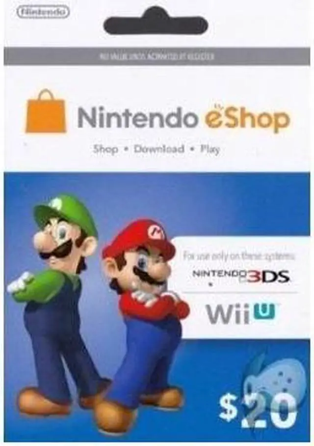 Alt view image 2 of 2 - Nintendo $20 Card (preloaded)